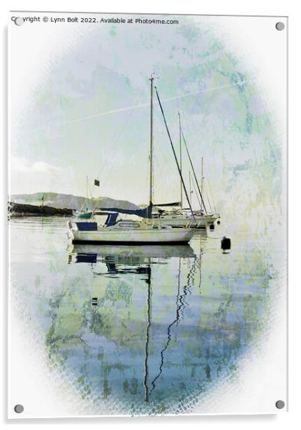 Yachts Acrylic by Lynn Bolt