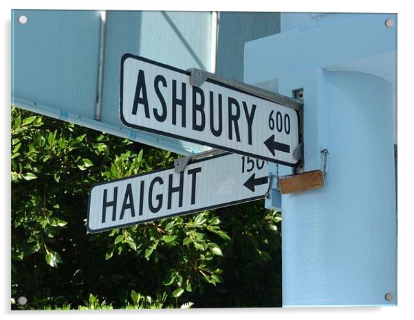 Haight and Ashbury Acrylic by Lynn Bolt