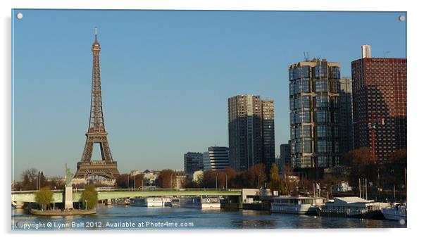 Eiffel Tower Acrylic by Lynn Bolt