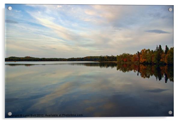 Pirie Lake New Brunswick Acrylic by Lynn Bolt