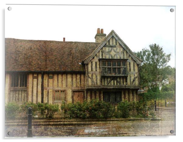 15th Century House Acrylic by Lynn Bolt