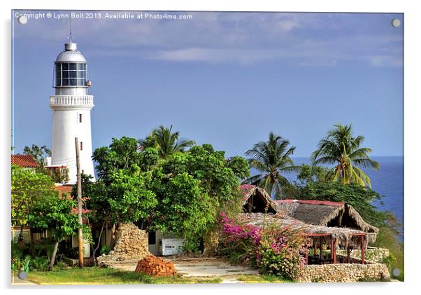 Lighthouse Santiago De Cuba Acrylic by Lynn Bolt