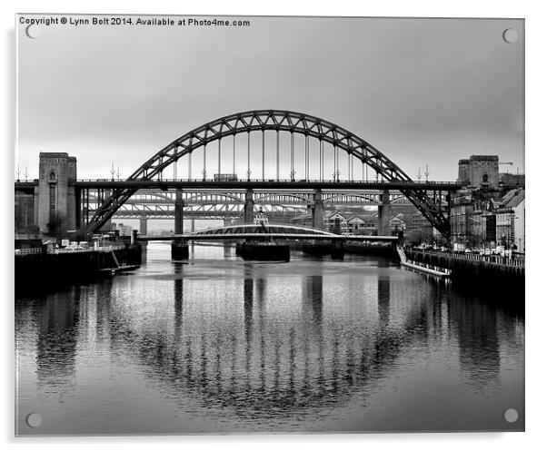 Tyne Bridge  Acrylic by Lynn Bolt