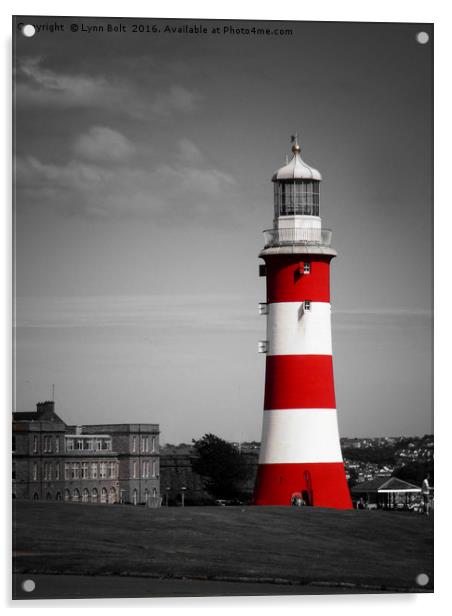 Smeaton's Tower Plymouth Acrylic by Lynn Bolt