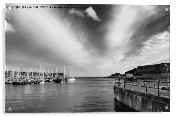 Plymouth Sound Marina Acrylic by Lynn Bolt