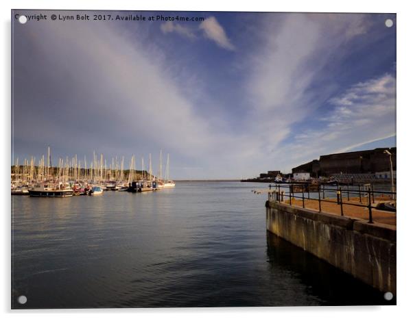 Plymouth Sound Marina Acrylic by Lynn Bolt