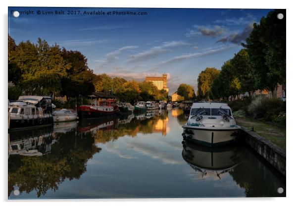 Canal de Garonne France Acrylic by Lynn Bolt