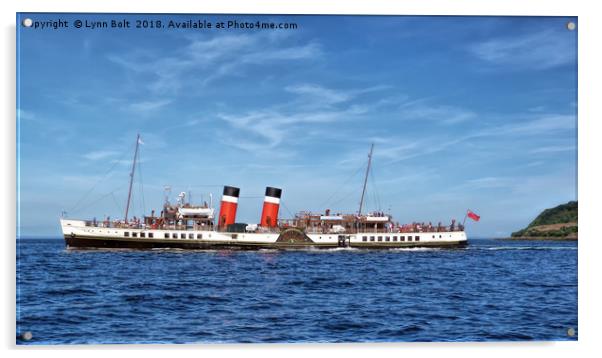 Paddle Steamer Waverley Acrylic by Lynn Bolt