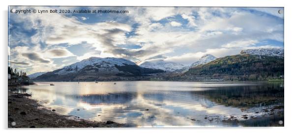 Winter on Loch Goil Acrylic by Lynn Bolt