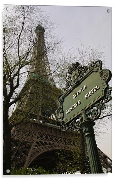 Gustave Eiffel Acrylic by Steve Brand