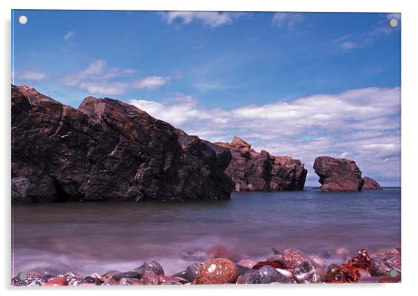 Aberdeen sea Acrylic by alan bain
