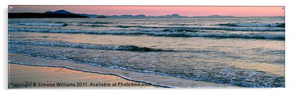 Lleyn Peninsula at dusk Acrylic by Simone Williams