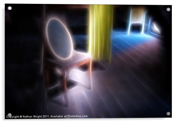 Ghost chair and mirror Acrylic by Nathan Wright