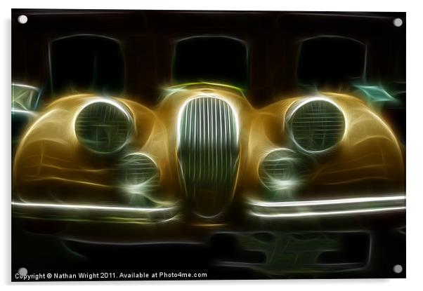 Old Jag sports Acrylic by Nathan Wright