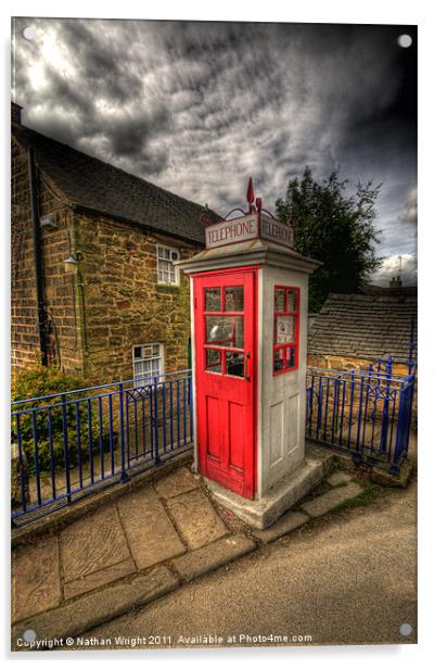 Country phone box Acrylic by Nathan Wright
