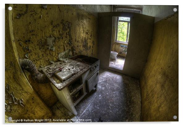 Kitchen with a loo Acrylic by Nathan Wright