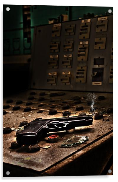 Gun control Acrylic by Nathan Wright
