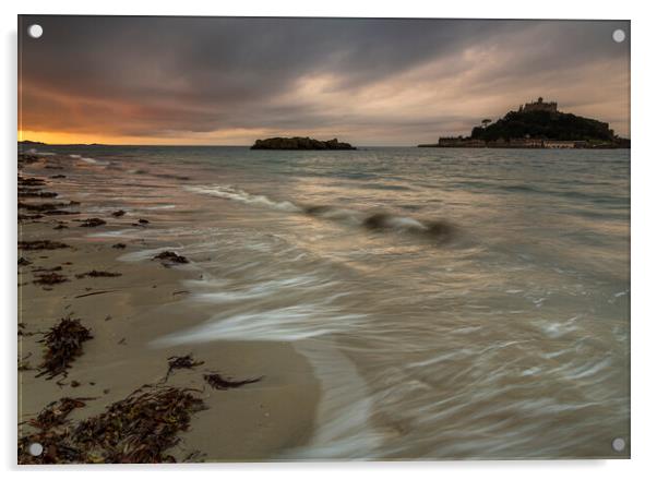 St Michael's mount - Cornwall Acrylic by Rory Trappe