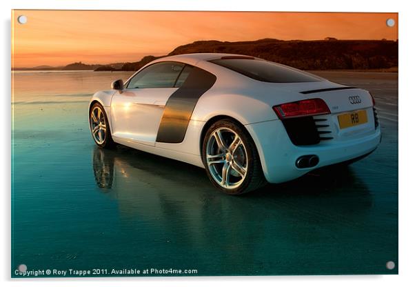 R8 on the beach 2 Acrylic by Rory Trappe