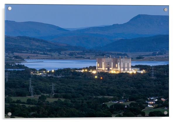 Trawsfynydd Power station Acrylic by Rory Trappe