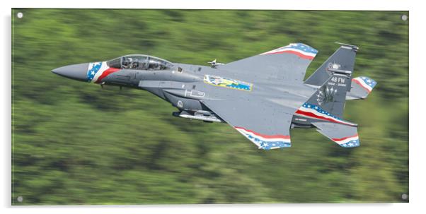 The 70th Anniversary 48th Fighter wing F15 strike  Acrylic by Rory Trappe