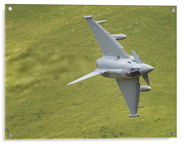 RAF Typhoon low level Acrylic by Rory Trappe