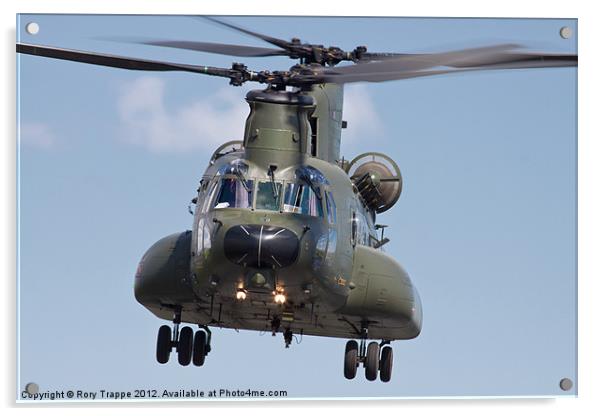 RAF Chinook Acrylic by Rory Trappe