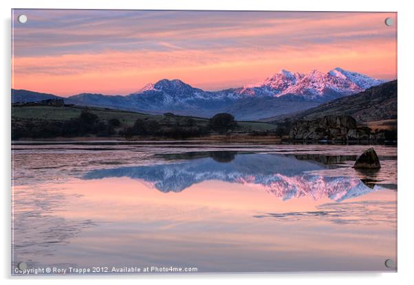 Snowdon sunrise Acrylic by Rory Trappe