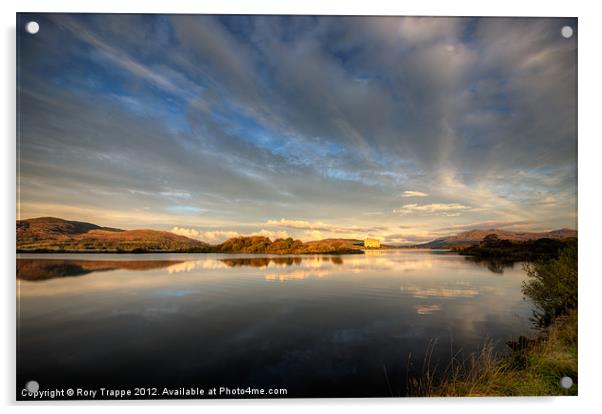 Llyn Trawsfynydd - October 2012 Acrylic by Rory Trappe