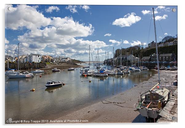 Porthmadog Harbour Acrylic by Rory Trappe