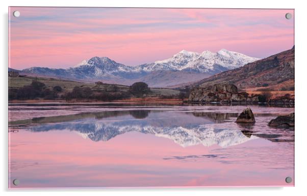 Snowdon reflection Acrylic by Rory Trappe
