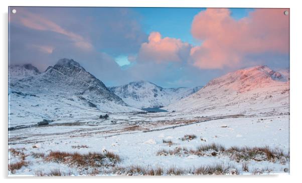 The Ogwen Valley - Mid Winter Acrylic by Rory Trappe