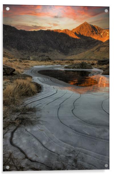 Llyn Llydaw 2 Acrylic by Rory Trappe