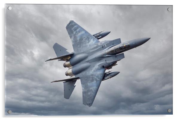 F15 Eagle Low Level Acrylic by Rory Trappe