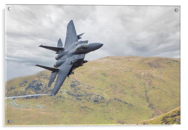 F15 on the turn into the Loop Acrylic by Rory Trappe