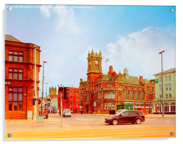  Talbot Square. Blackpool Acrylic by Jacqui Kilcoyne