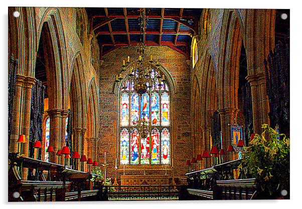 Lancaster Priory Acrylic by Jacqui Kilcoyne