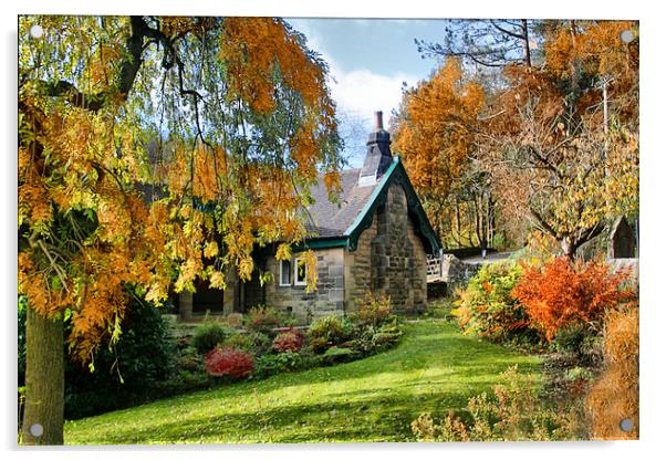 Cottage Garden  Acrylic by Irene Burdell