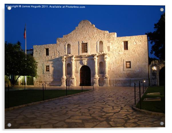The Alamo Acrylic by James Hogarth