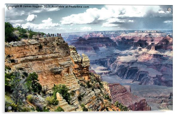Grand Canyon Viewpoint Acrylic by James Hogarth
