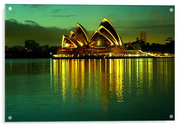 Sydney Opera House Acrylic by David McLean