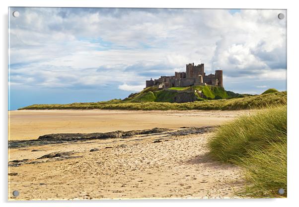 Bamburgh Castle Acrylic by Kevin Tate