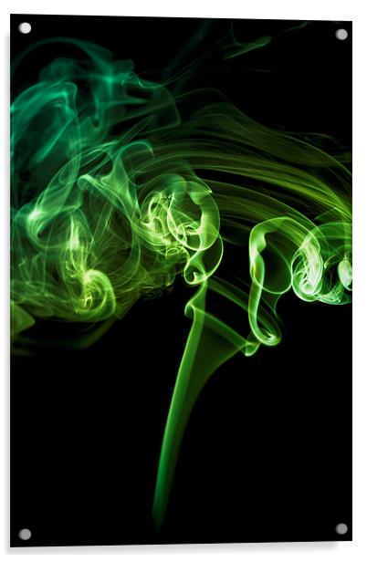 Smoke swirl Acrylic by Kevin Tate