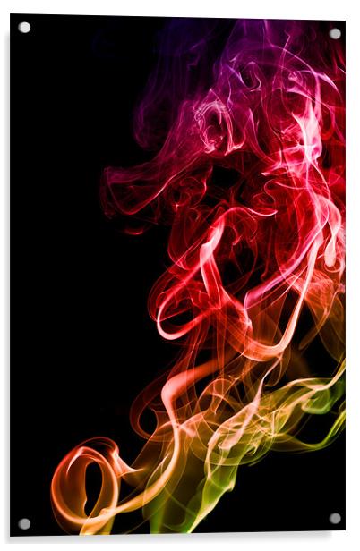 Smoke swirl2 Acrylic by Kevin Tate