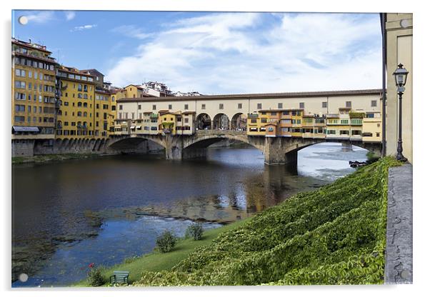 Ponte Vechio Acrylic by Kevin Tate