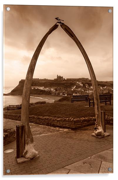 Whitby Whale Jaw Bone Arch Acrylic by Kevin Tate