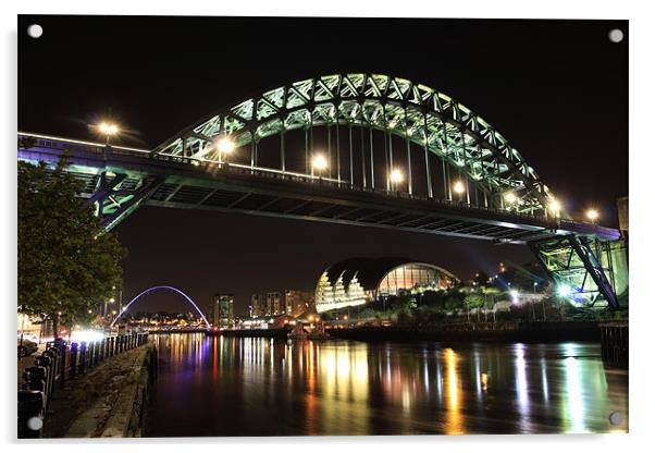 Tyne Bridge Acrylic by Kevin Tate