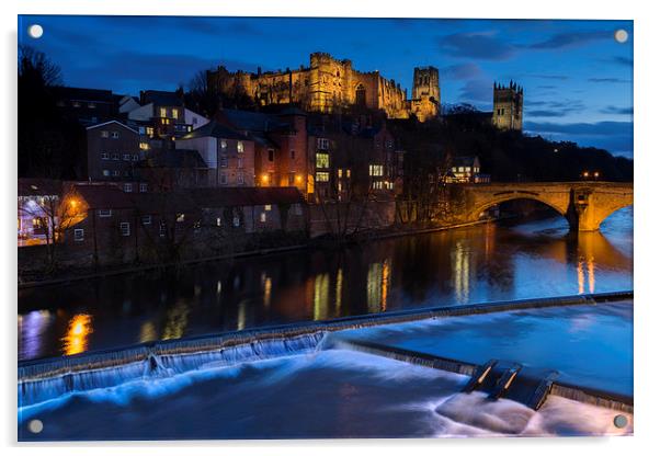 Durham Castle Acrylic by Kevin Tate