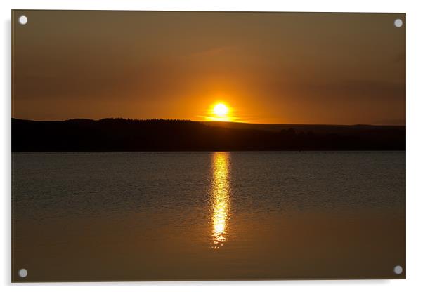 sunset over the reservoir Acrylic by Northeast Images
