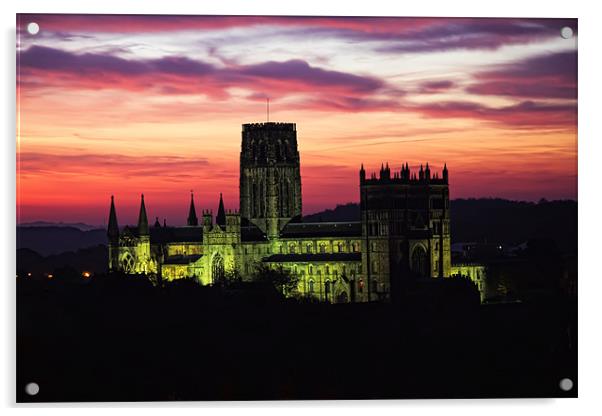 durham cathedral sunrise Acrylic by Northeast Images